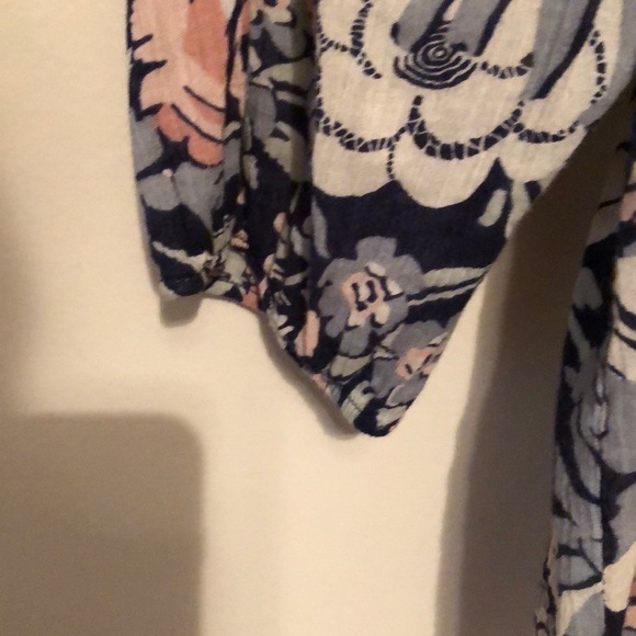 Chaps peasant blouse. Pink/blue. Sm - Picture 3 of 4